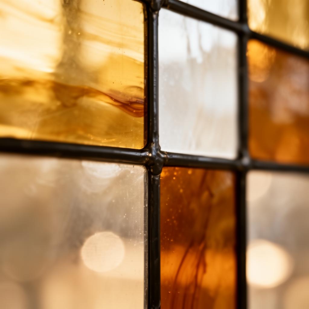 Stained glass detail editorial